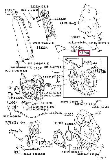 Toyota 11320-30032 Case assy, timing gear 1132030032: Отличная цена - Купить в Польше на 2407.PL!