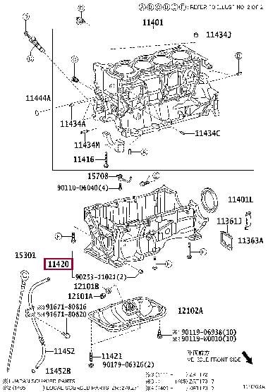 Toyota 11420-37020 CRANKCASE ASSY, STIF 1142037020: Buy near me at 2407.PL in Poland at an Affordable price!