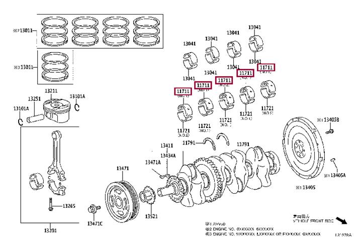 Toyota 11711-36020-01 Root-Liner 117113602001: Kaufen Sie zu einem guten Preis in Polen bei 2407.PL!