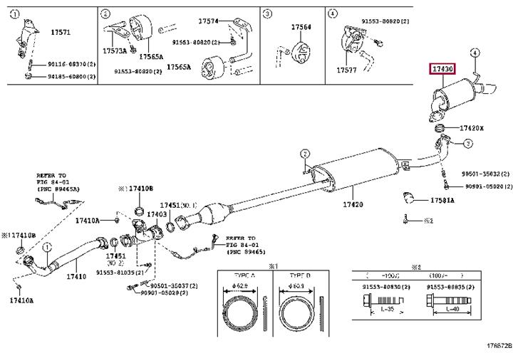 Toyota 17430-31580 Rura wydechowa 1743031580: Dobra cena w Polsce na 2407.PL - Kup Teraz!