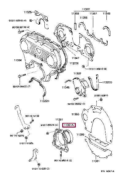 Toyota 90311-92003 Seal-oil,crankshaft rear 9031192003: Buy near me at 2407.PL in Poland at an Affordable price!