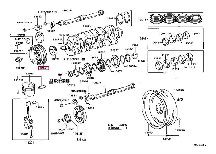 Toyota 13408-67020 Pulley, crankshaft 1340867020: Atrakcyjna cena w Polsce na 2407.PL - Zamów teraz!