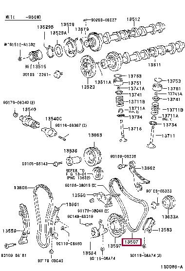 Toyota 13507-75010 Timing chain 1350775010: Buy near me in Poland at 2407.PL - Good price!