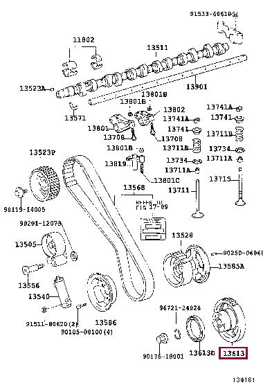 Toyota 13613-17030 Riemenscheibe der Hochdruckeinspritzpumpe 1361317030: Kaufen Sie zu einem guten Preis in Polen bei 2407.PL!