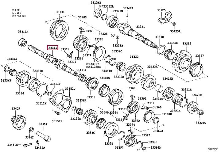 Toyota 33311-12170 Auto part 3331112170: Buy near me at 2407.PL in Poland at an Affordable price!