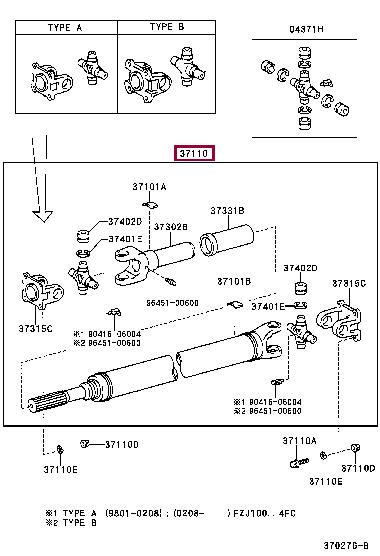 Toyota 37110-6A650 Wał przegubowy 371106A650: Dobra cena w Polsce na 2407.PL - Kup Teraz!