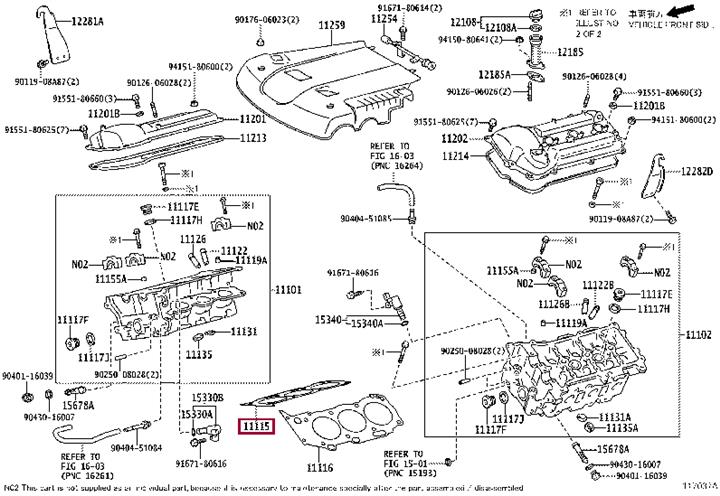 Toyota 11115-31030 Uszczelka głowicy cylindrów 1111531030: Dobra cena w Polsce na 2407.PL - Kup Teraz!