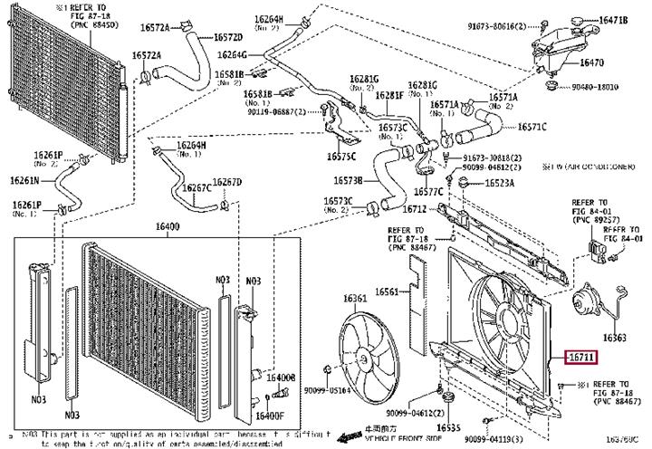 Toyota 16711-22150 Auto part 1671122150: Buy near me in Poland at 2407.PL - Good price!