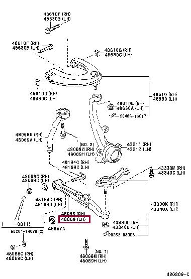 Toyota 48069-53010 Track Control Arm 4806953010: Buy near me at 2407.PL in Poland at an Affordable price!