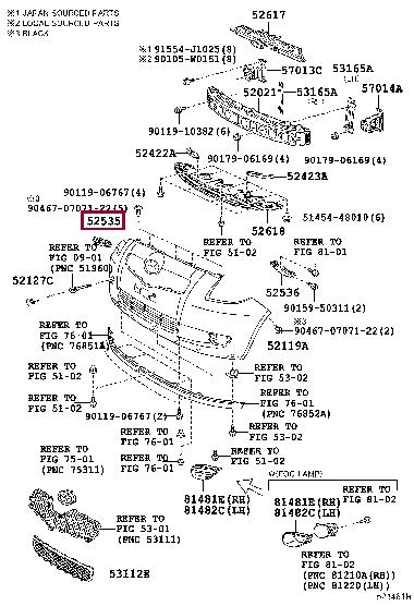 Buy Toyota 52535-0D030 at a low price in Poland!