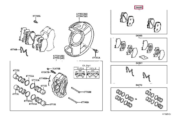 Toyota 04465-0C011 Brake Pad Set, disc brake 044650C011: Buy near me in Poland at 2407.PL - Good price!