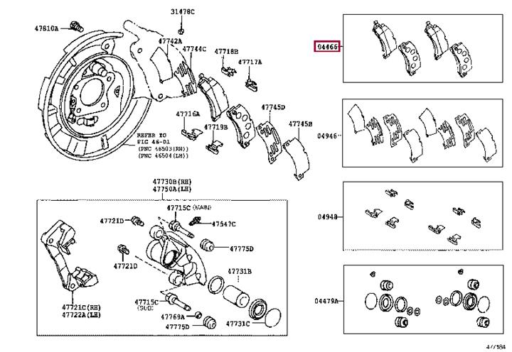 Toyota 04466-07020 Brake Pad Set, disc brake 0446607020: Buy near me in Poland at 2407.PL - Good price!