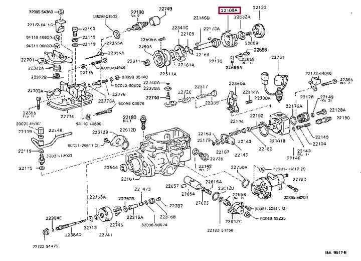 Toyota 22108-54180 Pierścień zamykający, pompa paliwowa 2210854180: Dobra cena w Polsce na 2407.PL - Kup Teraz!