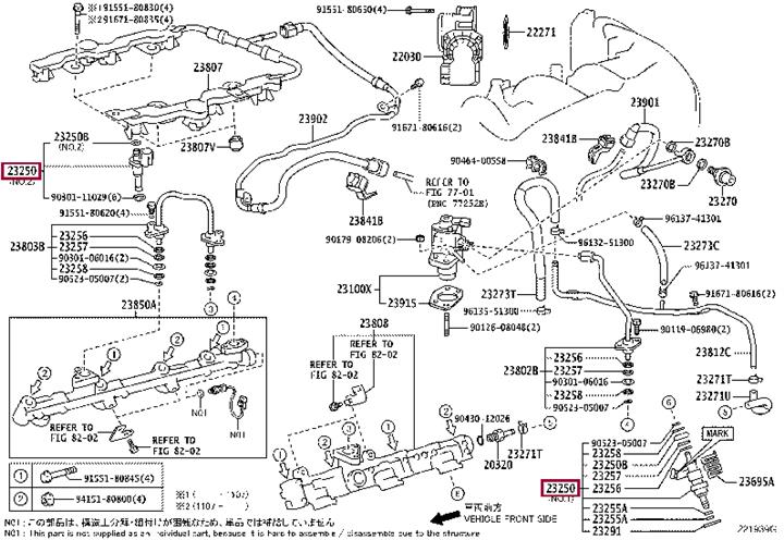 Toyota 23209-31070 Форсунка паливна 2320931070: Приваблива ціна - Купити у Польщі на 2407.PL!