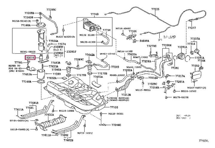 Toyota 23220-28071 Fuel pump 2322028071: Buy near me at 2407.PL in Poland at an Affordable price!