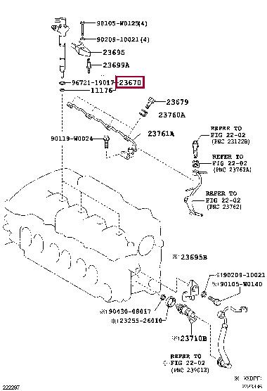 Toyota 23670-29136 Форсунка топливная 2367029136: Отличная цена - Купить в Польше на 2407.PL!