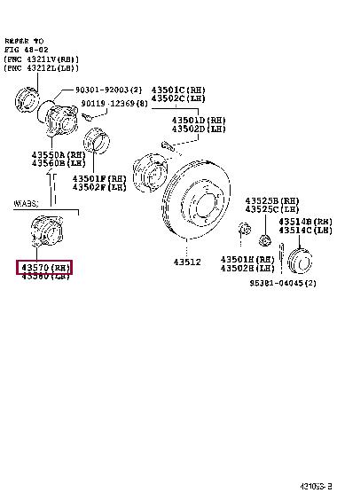 Toyota 43570-60020 Wheel bearing kit 4357060020: Buy near me in Poland at 2407.PL - Good price!