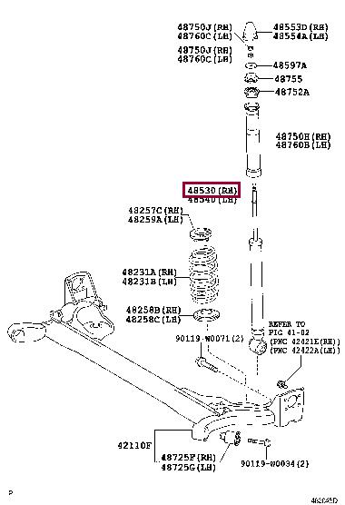 Toyota 48530-0H010 Federbein 485300H010: Kaufen Sie zu einem guten Preis in Polen bei 2407.PL!