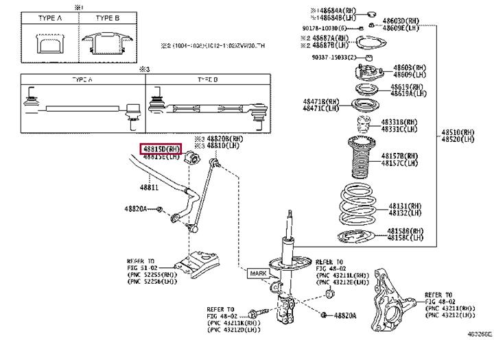 Toyota 48815-75020 Втулка стабилизатора переднего 4881575020: Отличная цена - Купить в Польше на 2407.PL!