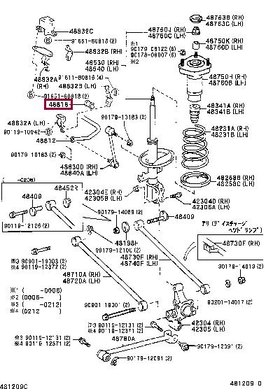 Toyota 48818-21020 Втулка стабілізатора заднього 4881821020: Приваблива ціна - Купити у Польщі на 2407.PL!