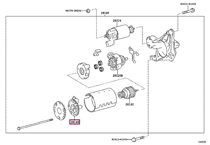 Toyota 28140-21070 Щеткодержатель стартера 2814021070: Отличная цена - Купить в Польше на 2407.PL!
