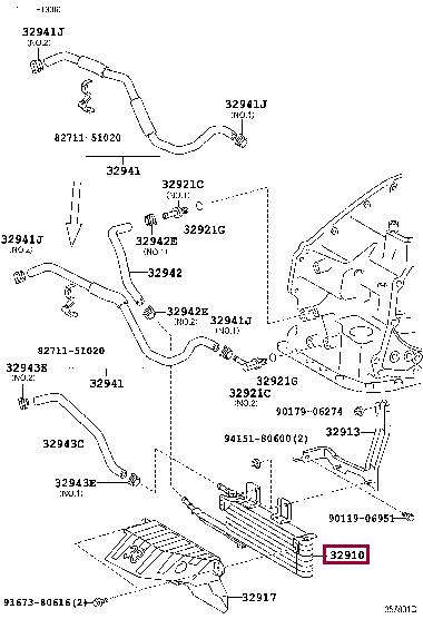 Toyota 32910-48150 Масляный радиатор 3291048150: Отличная цена - Купить в Польше на 2407.PL!