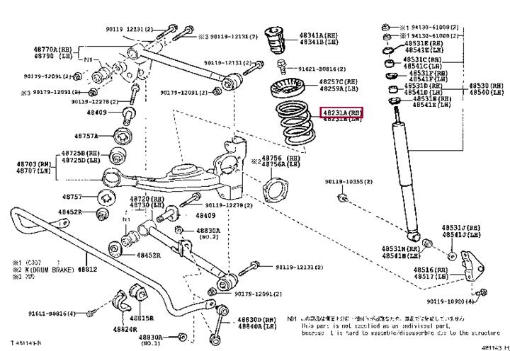 Toyota 48231-42110 Пружина підвіски задня 4823142110: Купити у Польщі - Добра ціна на 2407.PL!