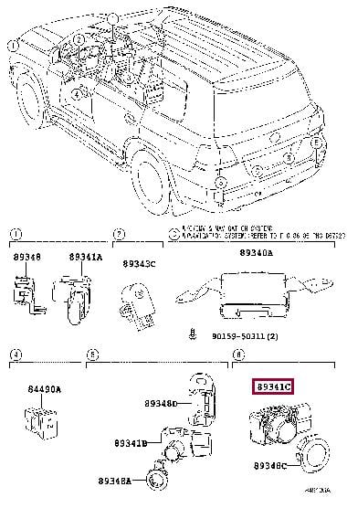 Toyota 89341-28450-C0 Parking sensor 8934128450C0: Buy near me in Poland at 2407.PL - Good price!
