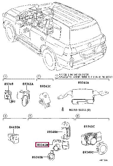 Toyota 89341-33140-C0 Датчик парковки 8934133140C0: Приваблива ціна - Купити у Польщі на 2407.PL!