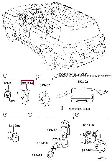 Toyota 89341-33160-C0 Parking sensor 8934133160C0: Buy near me in Poland at 2407.PL - Good price!