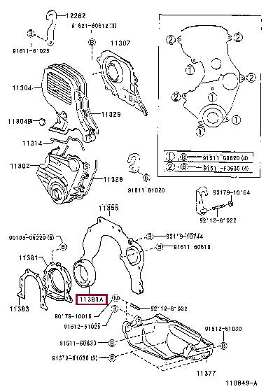 

simering wału korbowego tylny 9031185008 Toyota