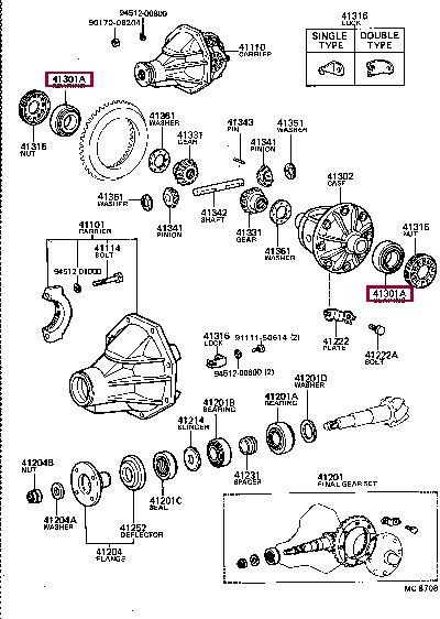 Toyota 90368-34001 Wheel bearing kit 9036834001: Buy near me at 2407.PL in Poland at an Affordable price!