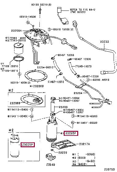 Toyota 23220-74021 Kraftstofffilter 2322074021: Kaufen Sie zu einem guten Preis in Polen bei 2407.PL!