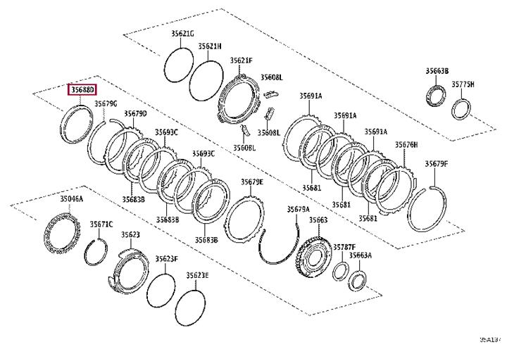 Verschlussring, Kraftstoffpumpe Toyota 35688-73010