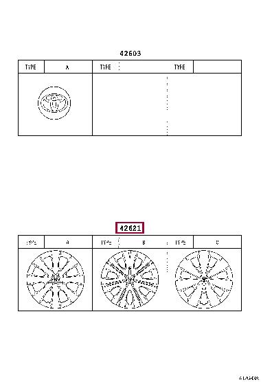 Toyota 42602-02380 Leichtmetallfelgenkappe 4260202380: Kaufen Sie zu einem guten Preis in Polen bei 2407.PL!