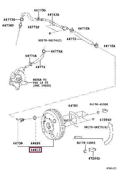 Toyota 44610-42340 Підсилювач гальм 4461042340: Приваблива ціна - Купити у Польщі на 2407.PL!