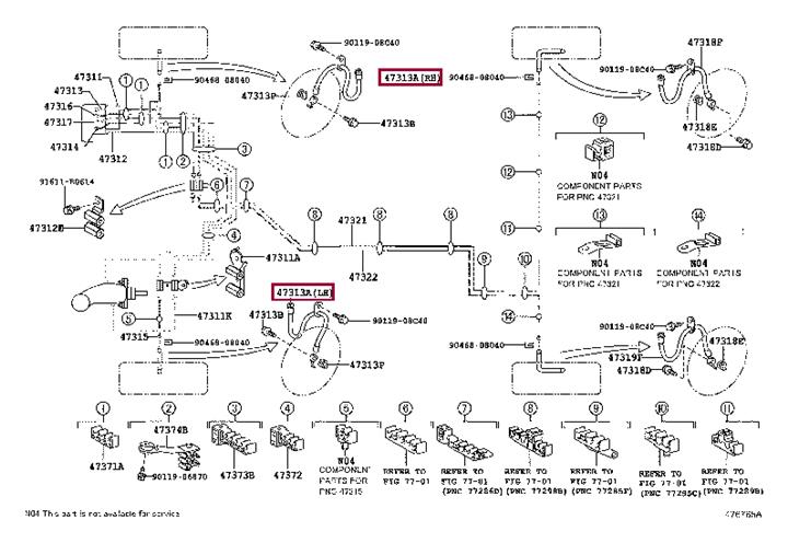 Toyota 90947-02E21 Гальмівний шланг 9094702E21: Приваблива ціна - Купити у Польщі на 2407.PL!