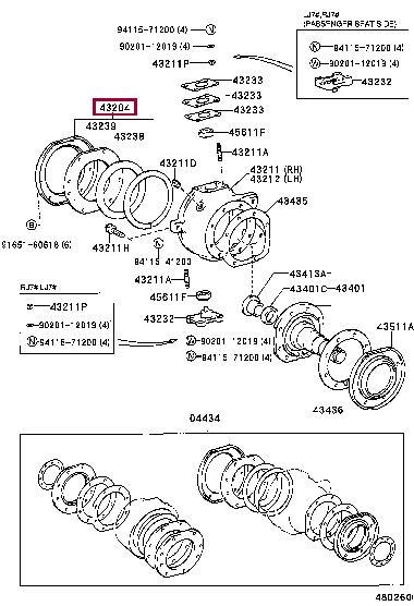 Toyota 43204-60040 Auto part 4320460040: Buy near me at 2407.PL in Poland at an Affordable price!