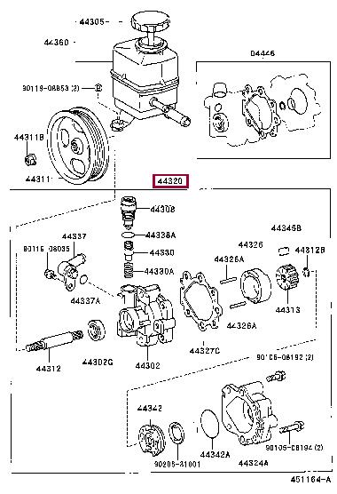 Toyota 44320-60310 Hydraulic Pump, steering system 4432060310: Buy near me in Poland at 2407.PL - Good price!