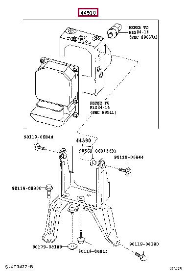 Toyota 44050-05110 Hydraulic Unit Antilock Braking System (ABS) 4405005110: Buy near me in Poland at 2407.PL - Good price!