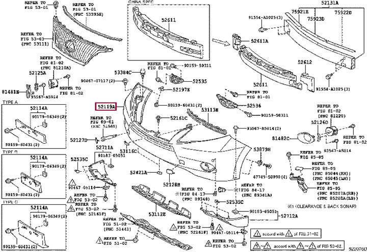 Toyota 52119-48954 Zderzak przedni 5211948954: Dobra cena w Polsce na 2407.PL - Kup Teraz!