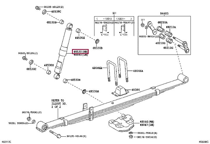 Toyota 48531-0K180 Shock absorber assy 485310K180: Buy near me in Poland at 2407.PL - Good price!