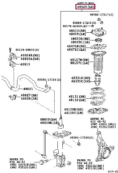 Toyota 48520-A9500 Amortyzator 48520A9500: Dobra cena w Polsce na 2407.PL - Kup Teraz!