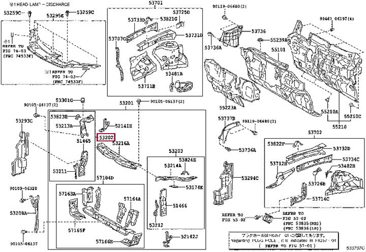 Toyota 53202-33101 SUPPORT SUB-ASSY, RA 5320233101: Buy near me in Poland at 2407.PL - Good price!