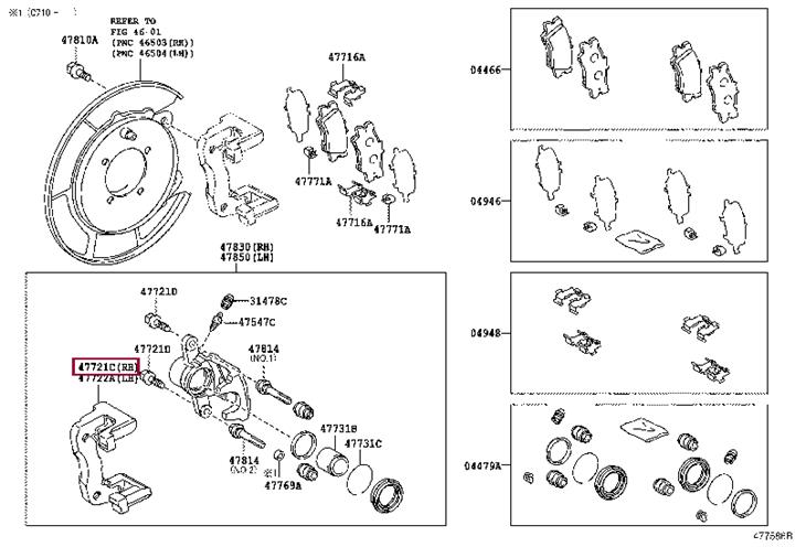 Toyota 47821-33210 Bremssattelbügel 4782133210: Kaufen Sie zu einem guten Preis in Polen bei 2407.PL!