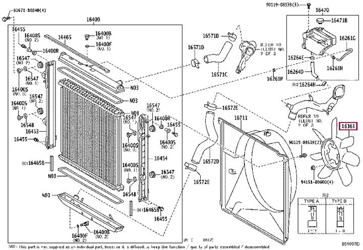 Toyota 16361-50110 Вентилятор радиатора охлаждения 1636150110: Отличная цена - Купить в Польше на 2407.PL!