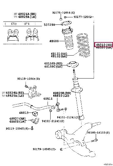 Toyota 48510-80257 Auto part 4851080257: Buy near me at 2407.PL in Poland at an Affordable price!