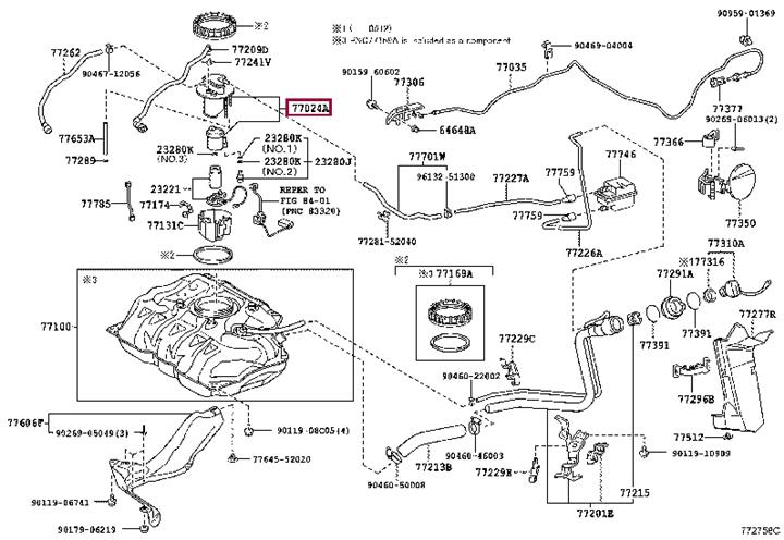 Toyota 77024-52121 Kraftstoffpumpe 7702452121: Bestellen Sie in Polen zu einem guten Preis bei 2407.PL!