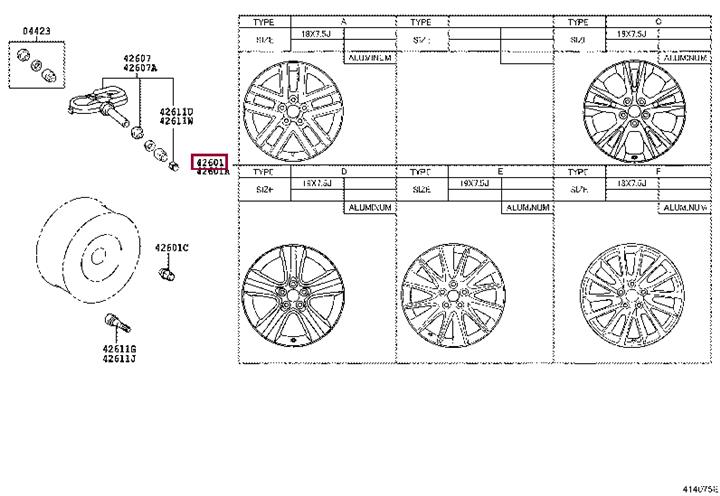 Toyota 42611-0E300 Wheel Steel Rim 426110E300: Buy near me in Poland at 2407.PL - Good price!