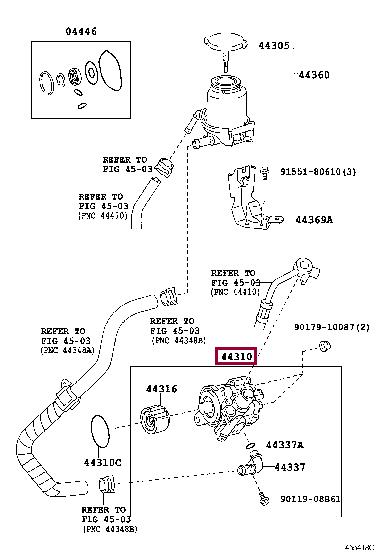 Toyota 44310-60551 Насос гидроусилителя руля 4431060551: Купить в Польше - Отличная цена на 2407.PL!